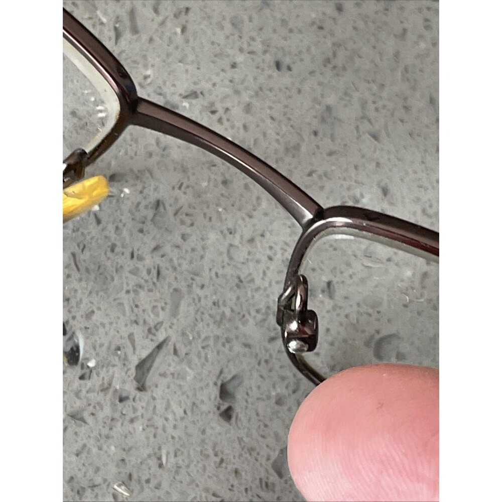 Minimize 55903 BRN 50-18-135 Brown Metal Full Rim Eyeglasses Frames ONLY READ!! - Picture 10 of 12